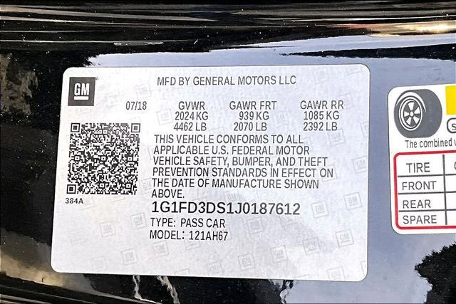 2018 Chevrolet Camaro 2LT