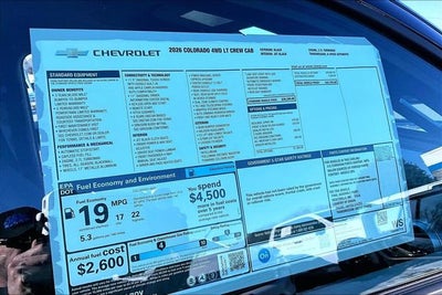 2026 Chevrolet Colorado LT