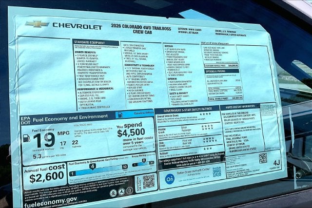 2026 Chevrolet Colorado Trail Boss