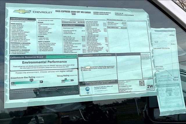 2025 Chevrolet Express Cargo 2500 WT