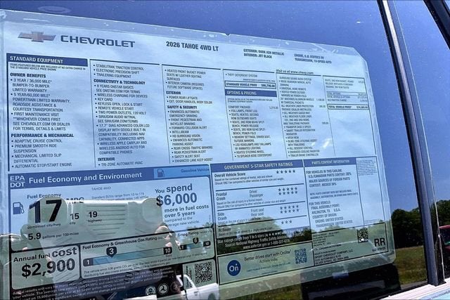 2026 Chevrolet Tahoe LT