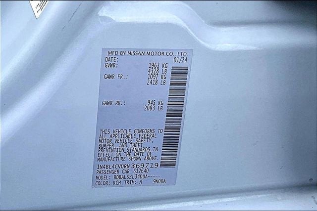 2024 Nissan Altima 2.5 SR