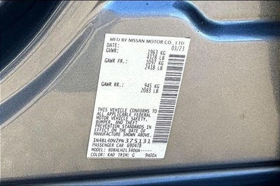 2023 Nissan Altima 2.5 SV