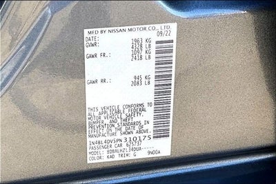 2023 Nissan Altima 2.5 SV