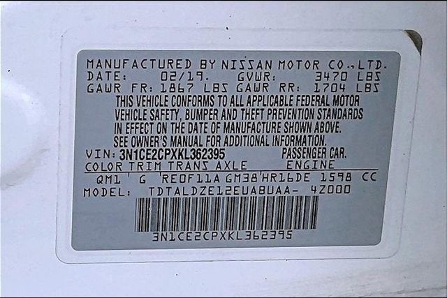 2019 Nissan Versa Note SV