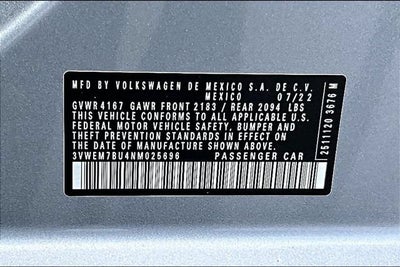 2022 Volkswagen Jetta SE