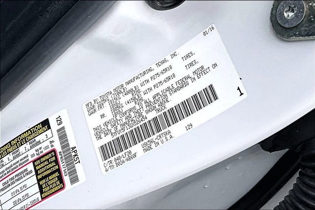 2016 Toyota Tundra 4WD Truck SR