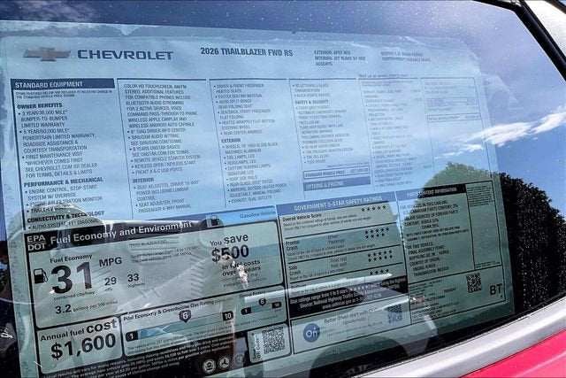 2026 Chevrolet Trailblazer RS