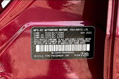 2024 Mitsubishi Mirage ES