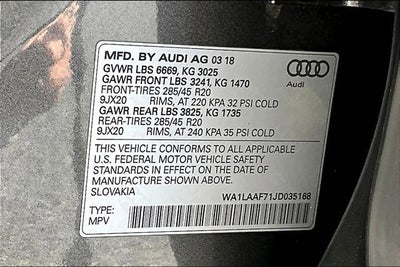 2018 Audi Q7 Premium Plus