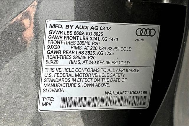 2018 Audi Q7 Premium Plus